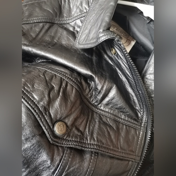 John Ashford Leather  Jacket  Black L - Picture 7 of 7